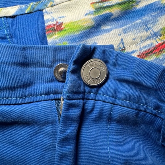 Bonobos Shorts Men's Size 30 Blue Washed Chino Preppy Vacation Resort - Picture 3 of 7